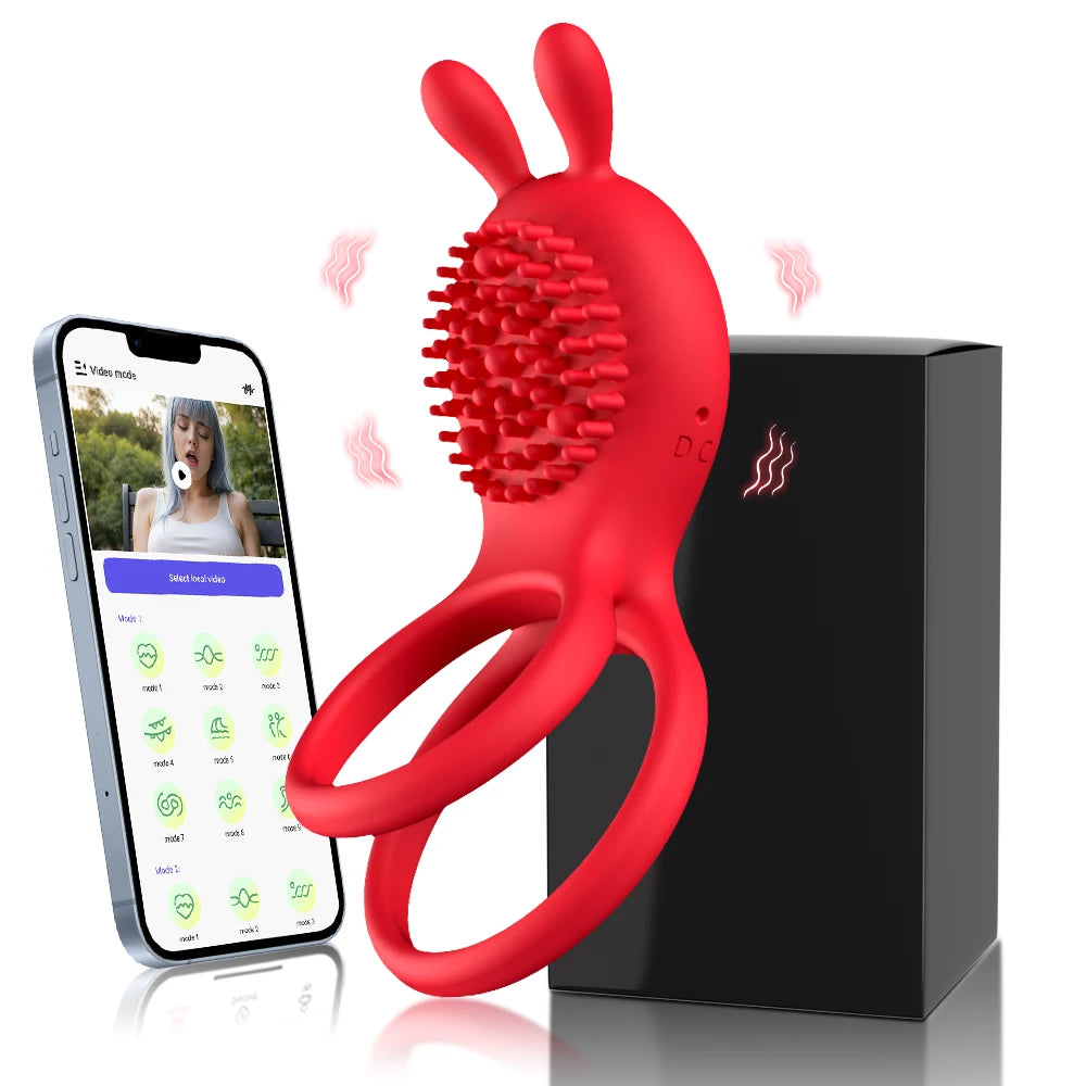 Elegant Rose Penis Cock Ring Vibrator