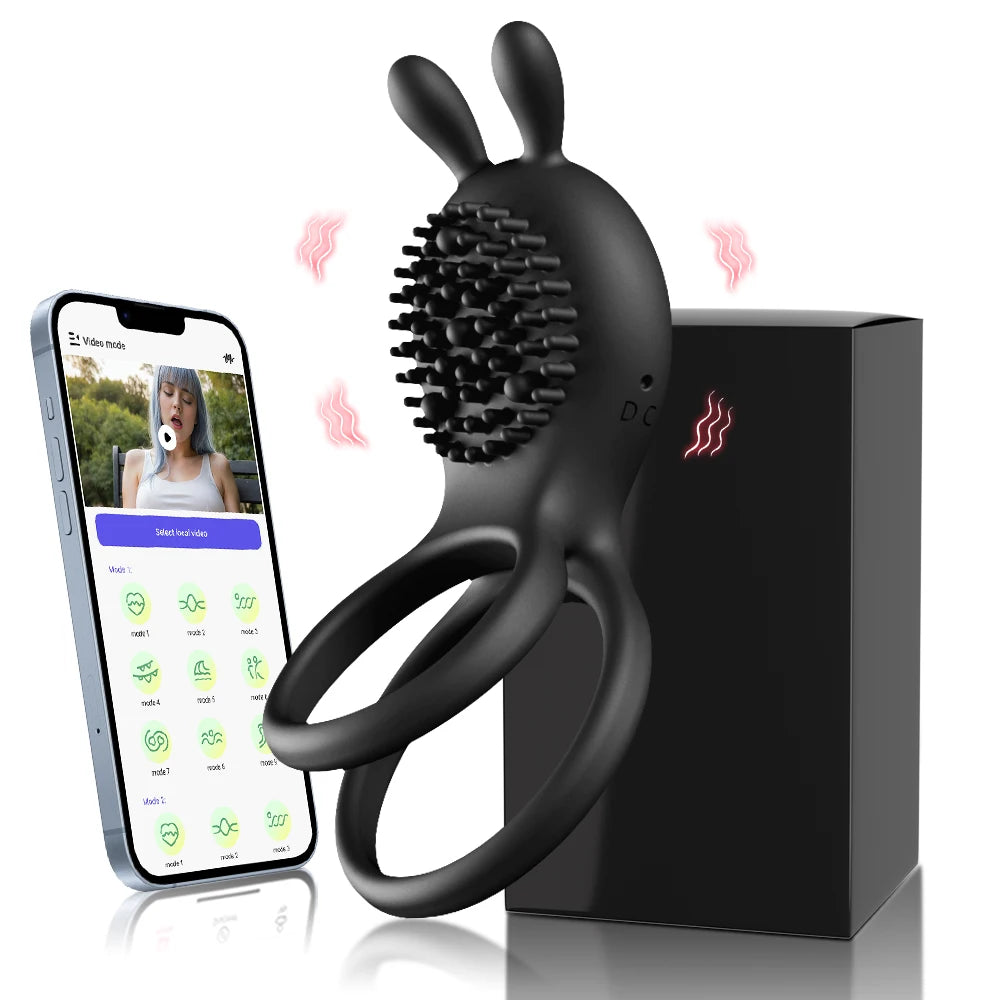 Elegant Rose Penis Cock Ring Vibrator