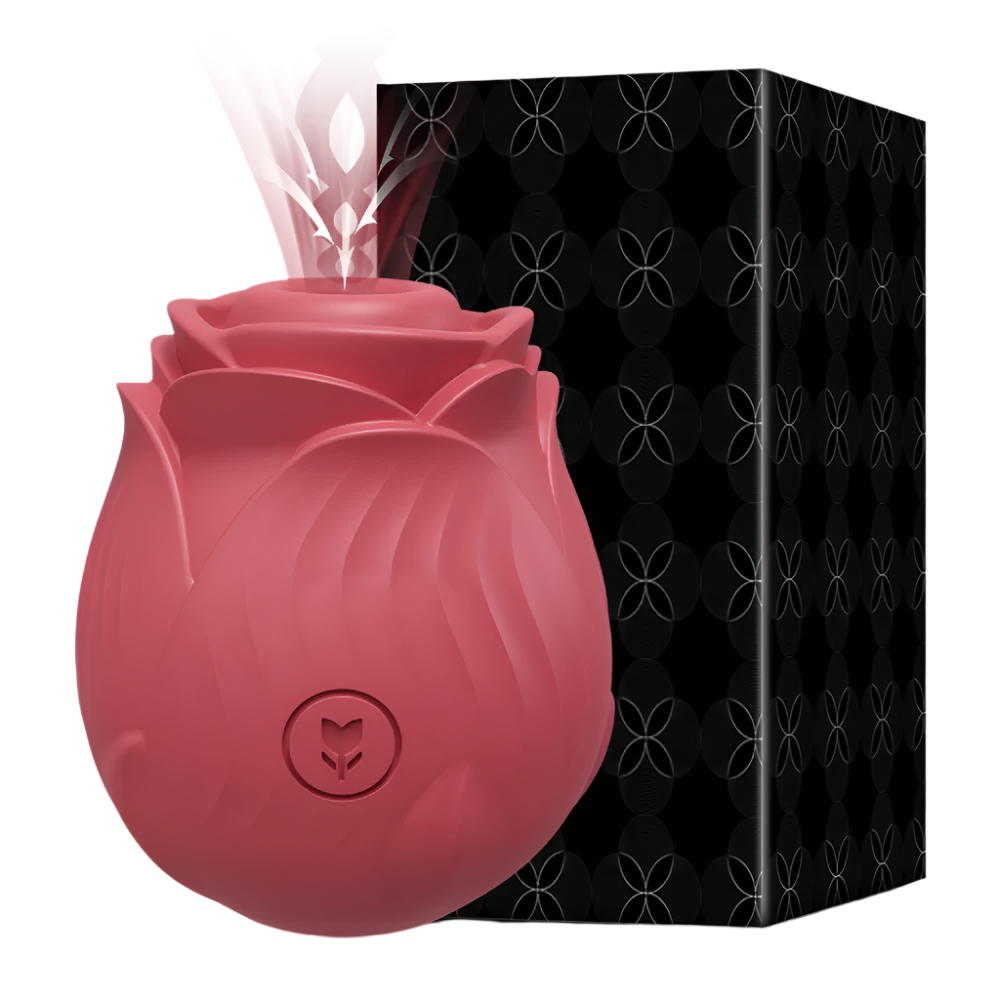 Thrusting Rose Dildo Vibrator
