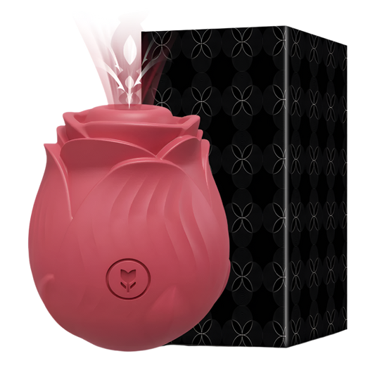 Thrusting Rose Dildo Vibrator