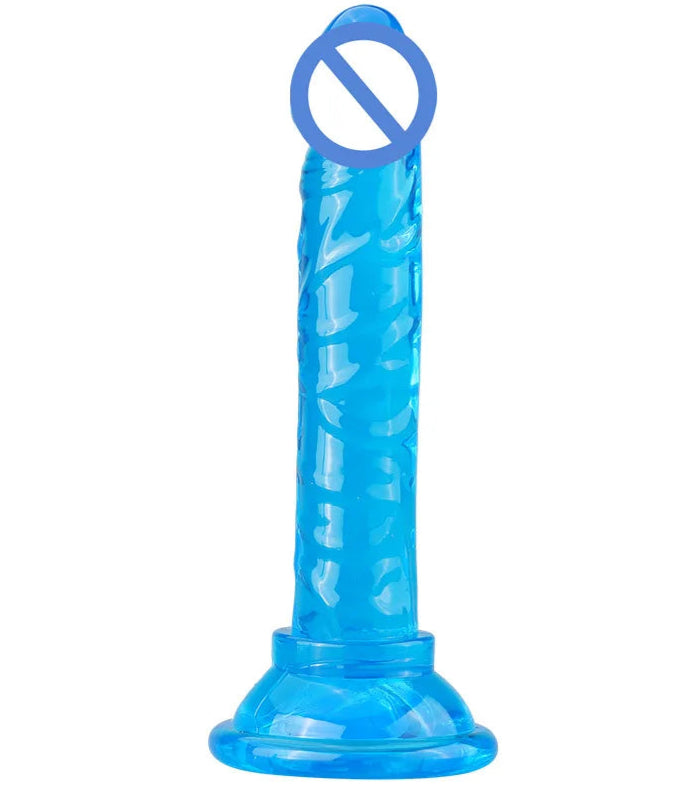 Flexible Jelly Dildo with Strong Suction