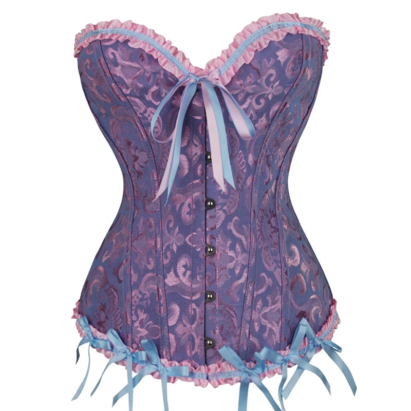Elegant Floral Lace Corset for Intimate Occasions
