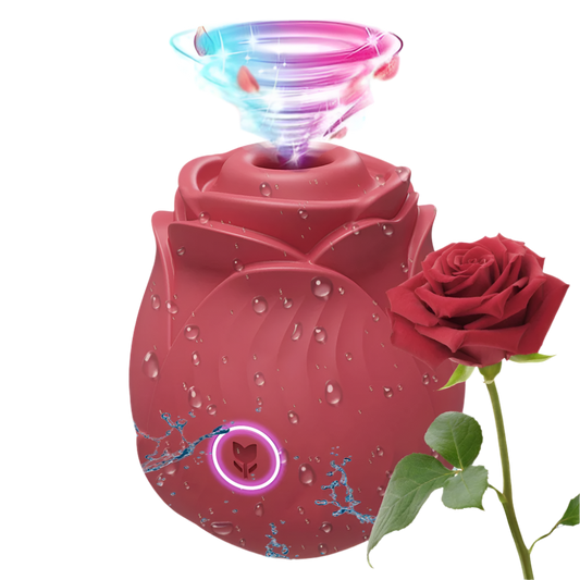 Thrusting Rose Dildo Vibrator