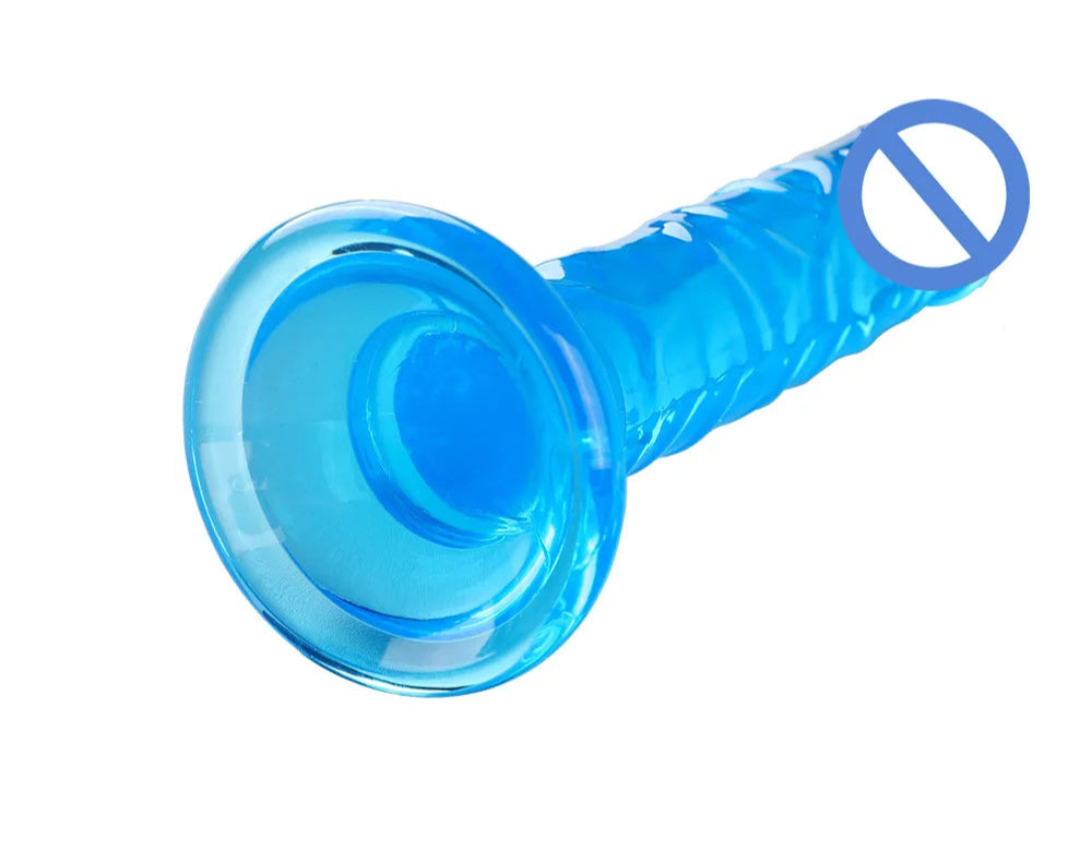 Flexible Jelly Dildo with Strong Suction