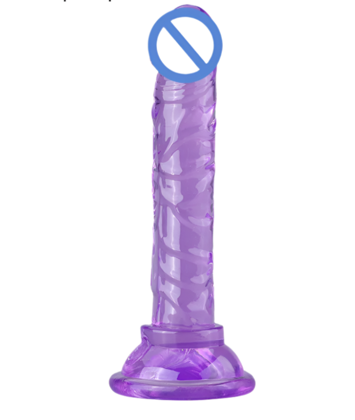 Flexible Jelly Dildo with Strong Suction