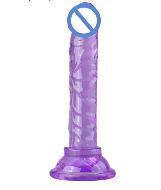 Flexible Jelly Dildo with Strong Suction